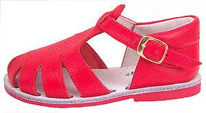 440 - Red Baby Sandals - Euro 18 Size 2.5-3