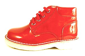 FARO 5M0130 - Red Patent Boots - Euro 25 Size 8