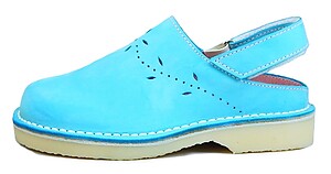 FARO 5Q0812 - Turquoise Nubuck Clogs