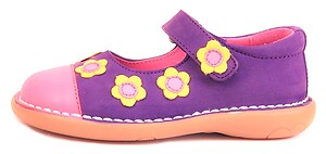 5X0611 (SALE) - Purple & Fuchsia Mary Janes