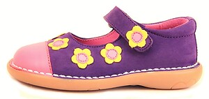 5X0611 - Purple & Fuchsia Mary Janes