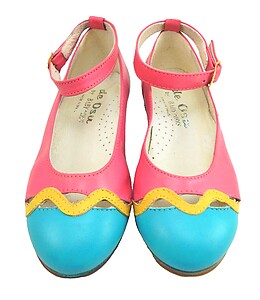 A-1057 - Fuchsia Multi Mary Janes