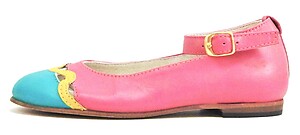 A-1057 - Fuchsia Multi Mary Janes