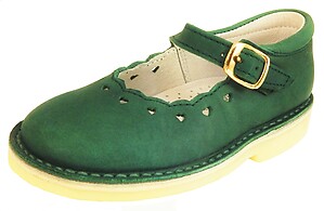 A-1235 - Forest Green Mary Janes