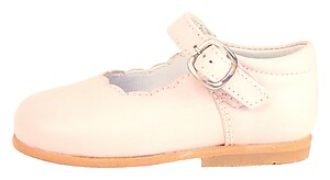 B-112 - Pink Scalloped Mary Janes