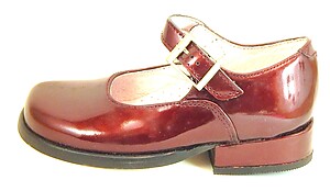 B-219 - Burgundy Patent Dress Shoes - Euro 24 Size 7