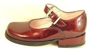 B-219 - Burgundy Patent Dress Shoes - Euro 24 Size 7