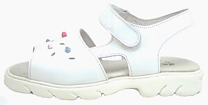 B-6089 - White Flower Sandals