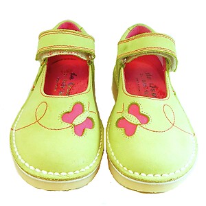 B-6901 - Lime Butterfly Shoes - Euro 25 Size 8