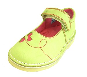 B-6901 - Lime Butterfly Shoes - Euro 25 Size 8
