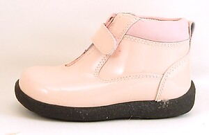 B-7013 - Pink Zipper Boots - Euro 20 Size 4.5