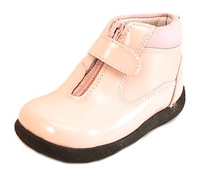 B-7013 - Pink Zipper Boots - Euro 20 Size 4.5