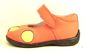 B-7310 - Orange Mary Janes - Euro 19 Size 4