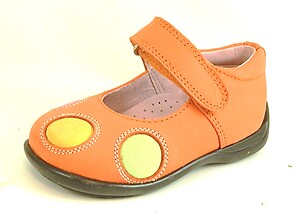 B-7310 - Orange Mary Janes - Euro 19 Size 4