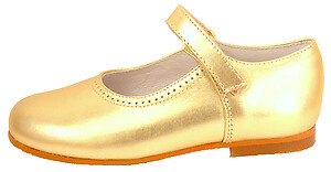B-7704 - Gold Mary Janes