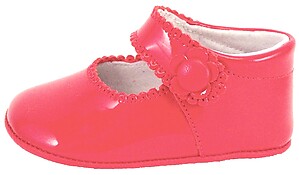 DO-153 - Red Patent Crib Shoes