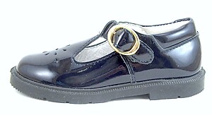 FARO F-3896 - Navy Patent T-Straps