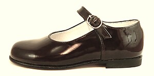 FARO F-4277 - Brown Patent Mary Janes