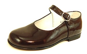 FARO F-4277 - Brown Patent Mary Janes