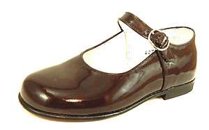 FARO F-4277 - Brown Patent Mary Janes