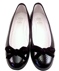 K-285 - Black Snake-Reptile Ballet Flats