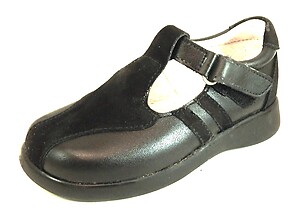 PB-1351 - Black T-Straps - Euro 25 Size 8