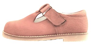 S-6011 - (Sale) Tan Nubuck T-Straps