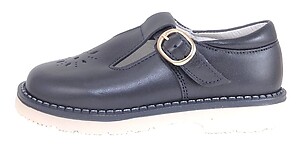 S-7365 - Navy T-Strap Shoes