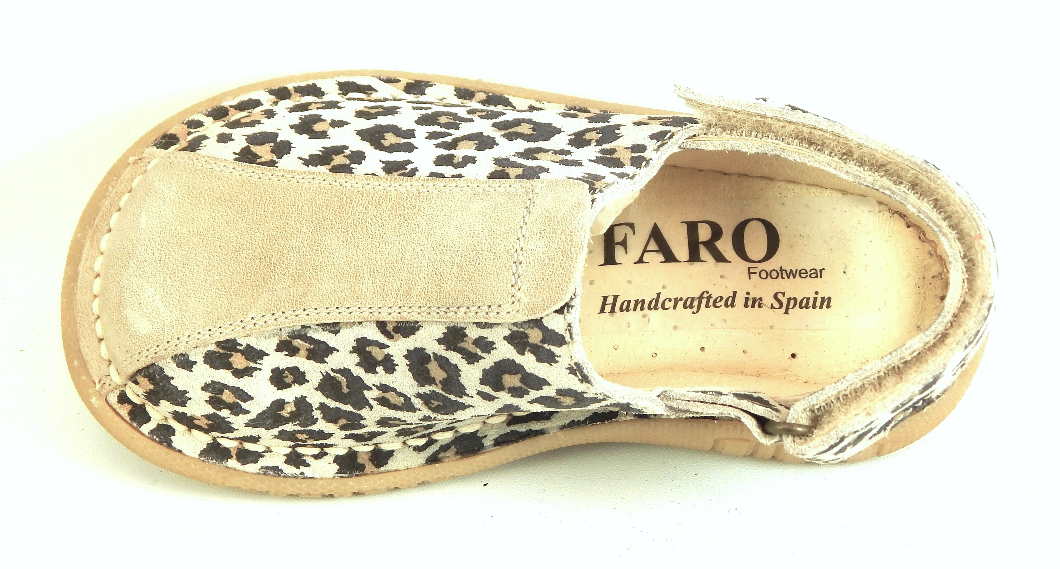 FARO 5Q1012 - Leopard Suede Clogs - Euro 25 Size 8