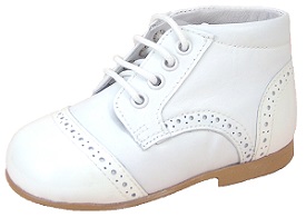 A-432 - White w Cream Patent Dress Boots