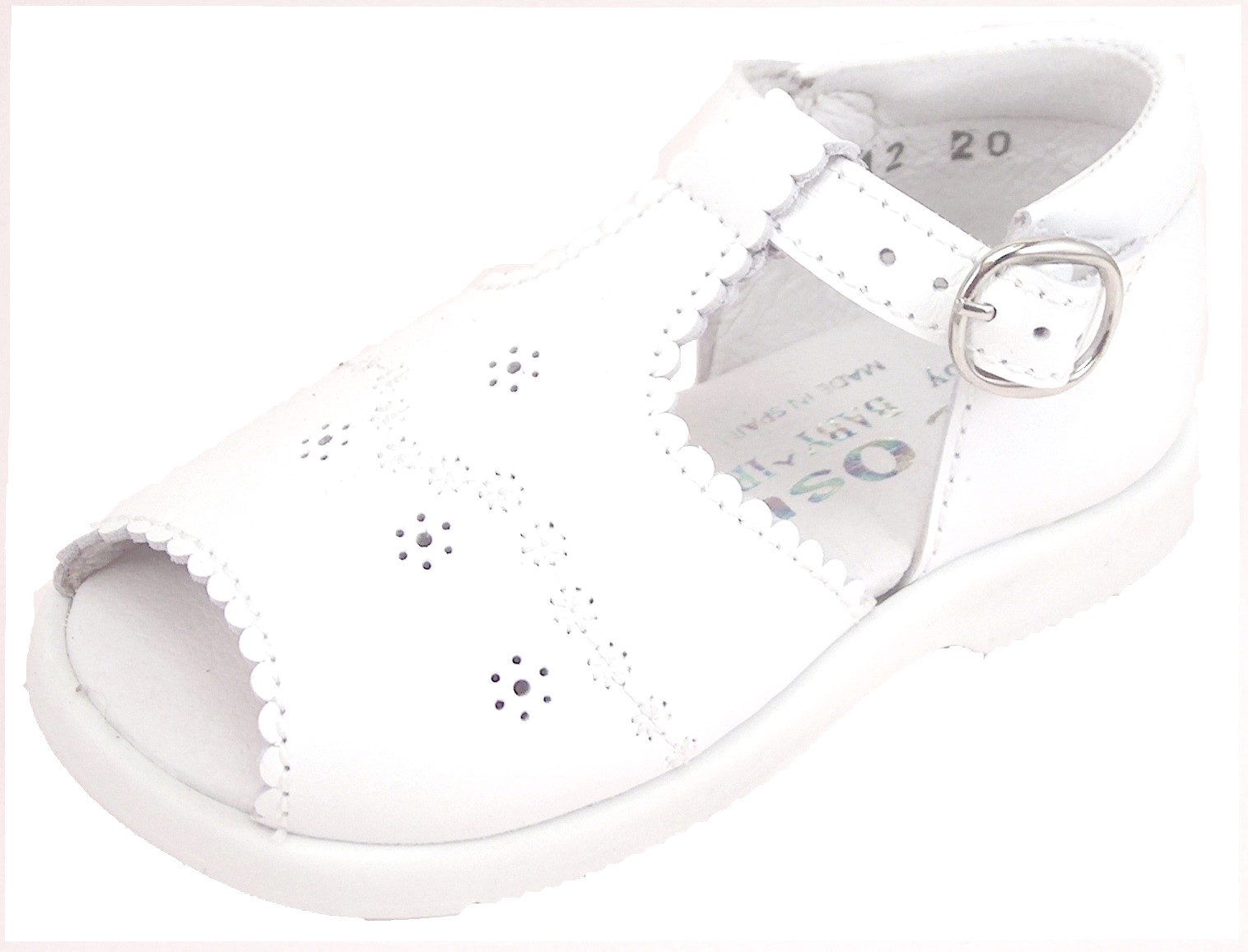 B-6312 - White Dress Shoe-Sandals