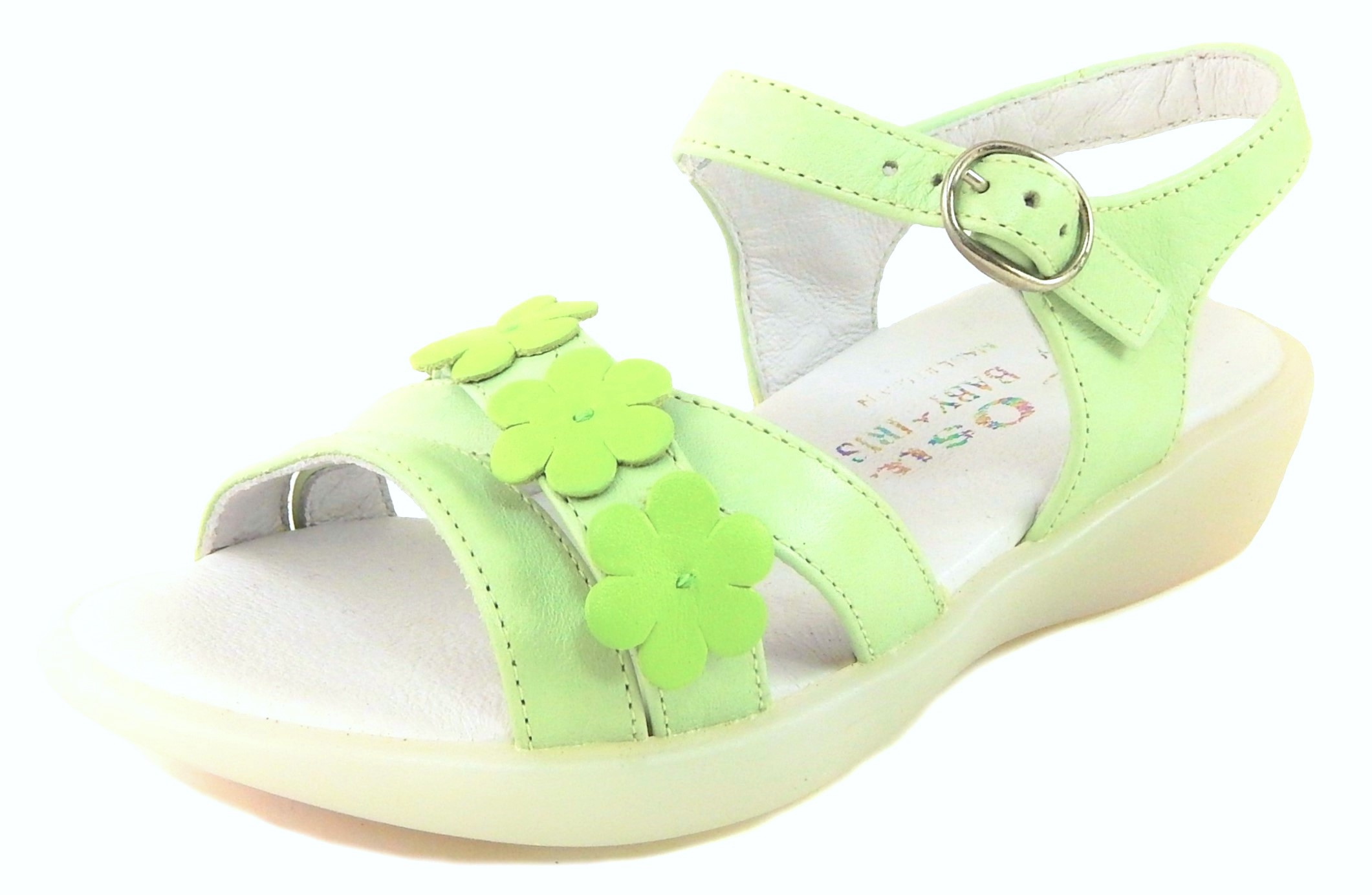 B-7417 - Lime Flower Sandals - Euro 25 Size 8