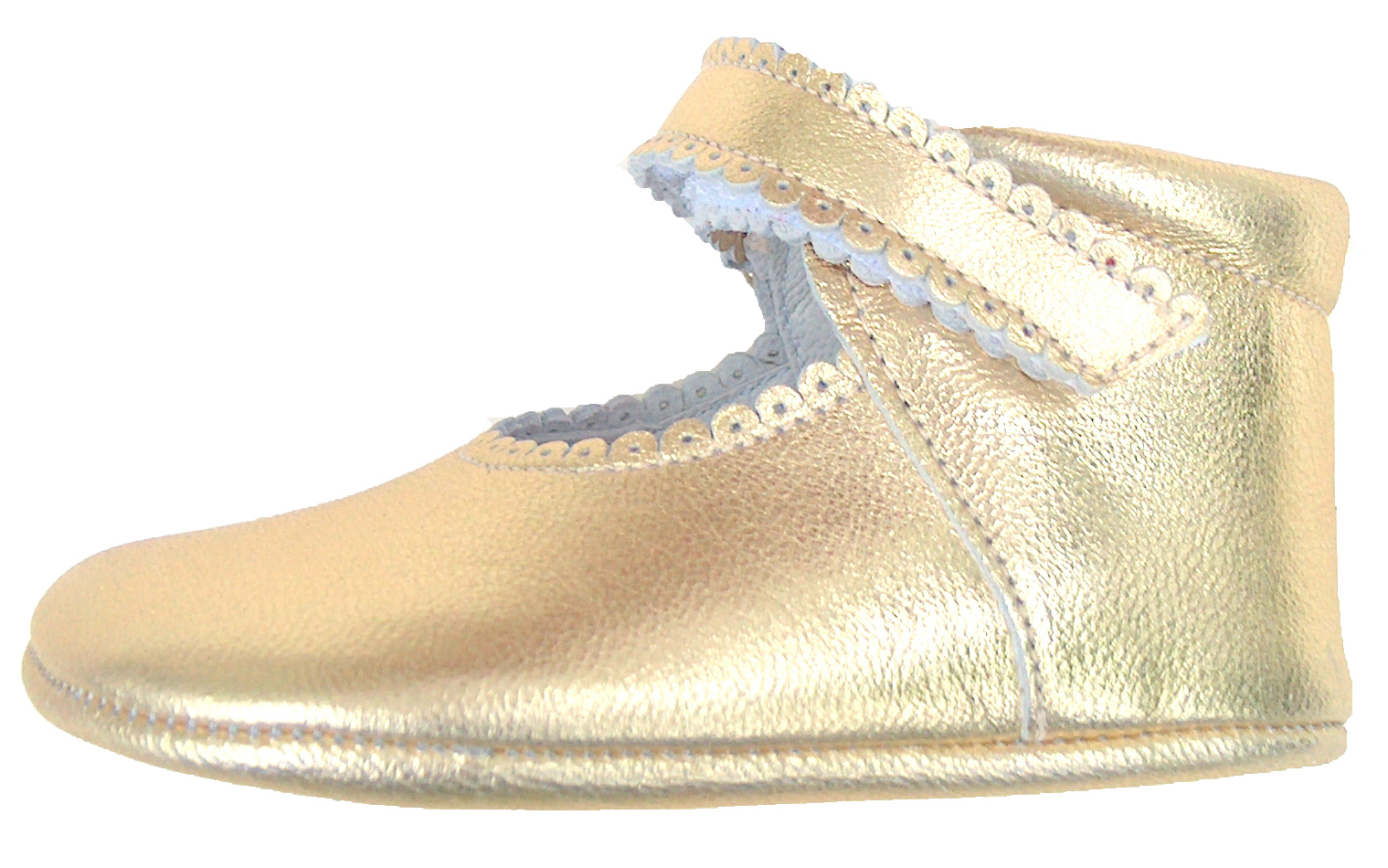 DO-103 - Gold Dress Crib Shoes