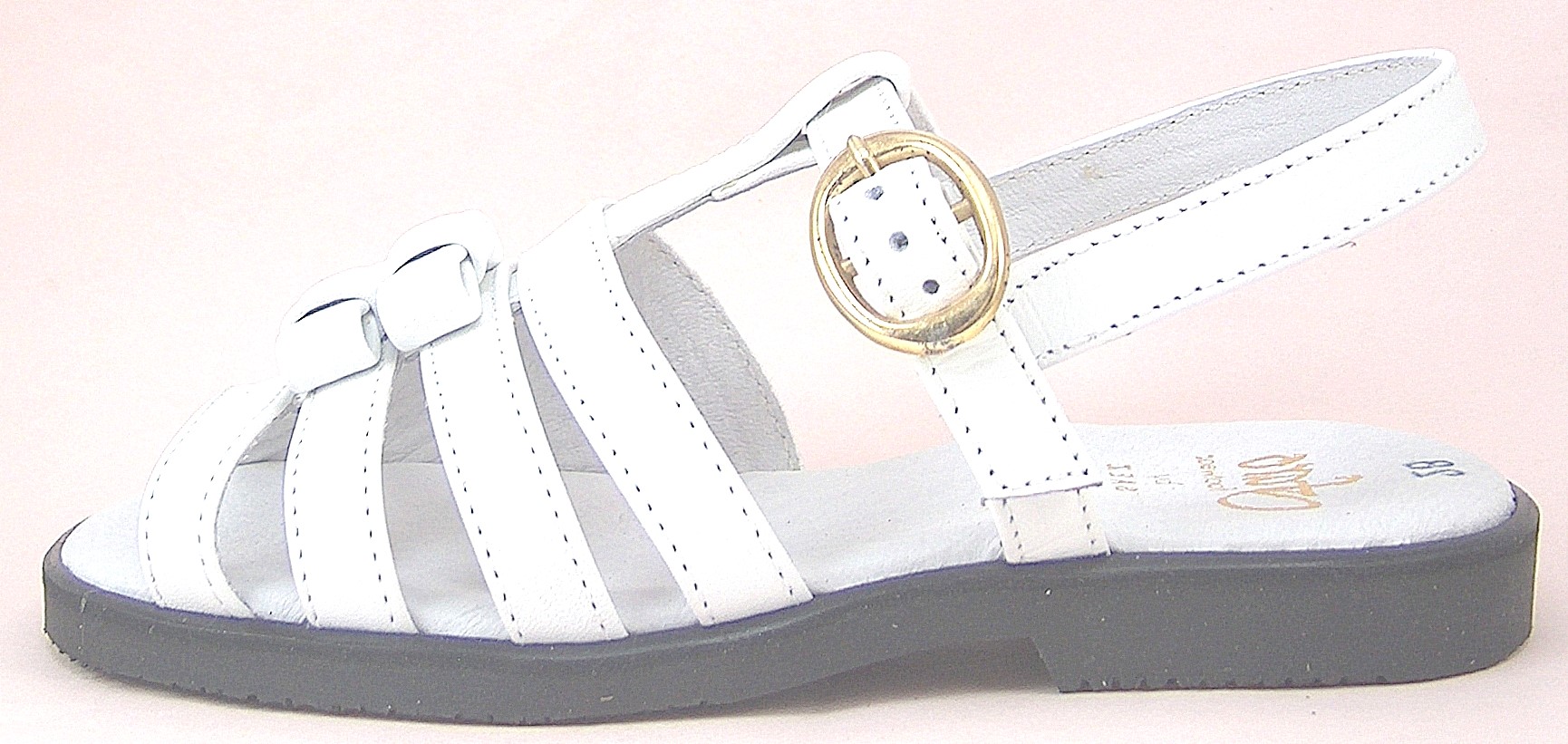 FARO F-3233 - White Bow Dress Sandals