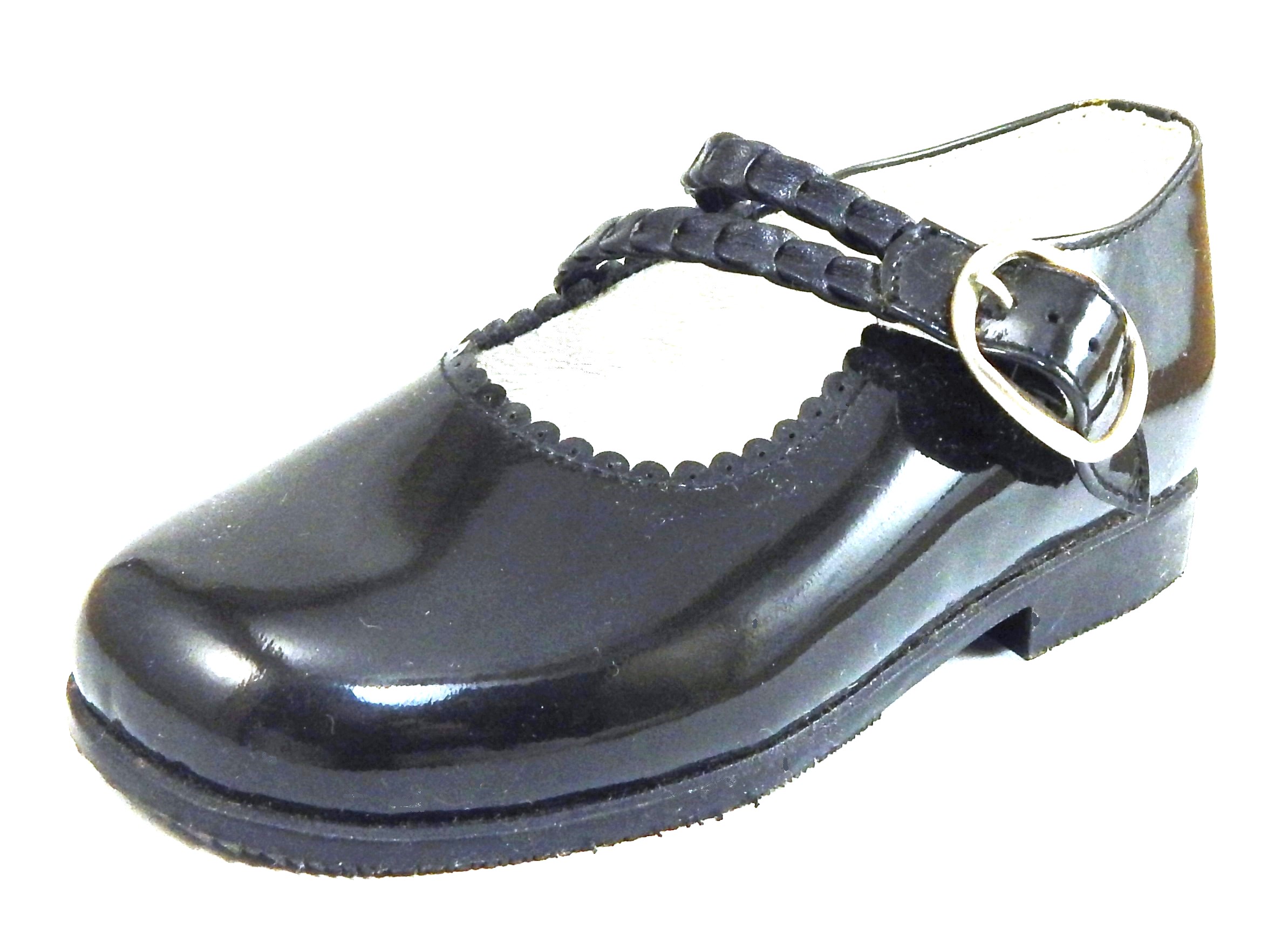 K-1123 - Black Patent Dress Shoes - Euro 24 Size 7