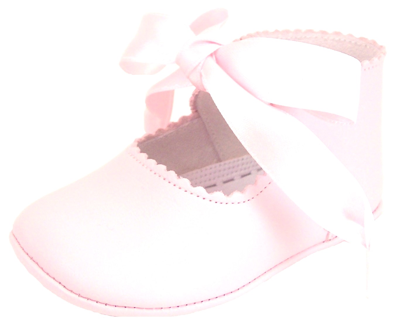 PR-229 - Pink Dress Crib Pram Shoes
