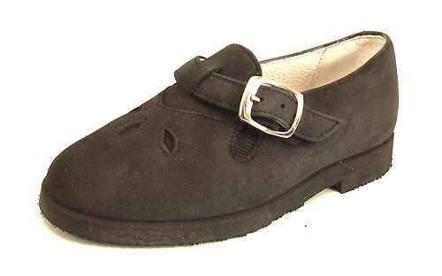 P-1179 - Black Nubuck Slip-Ons