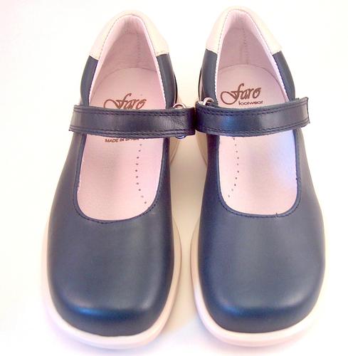 navy and cream shoes