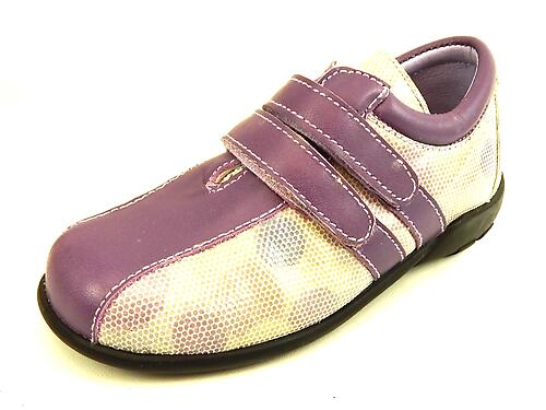 FARO B-6813 - Girls Purple Reptile Sneakers - Euro 25 Size 8