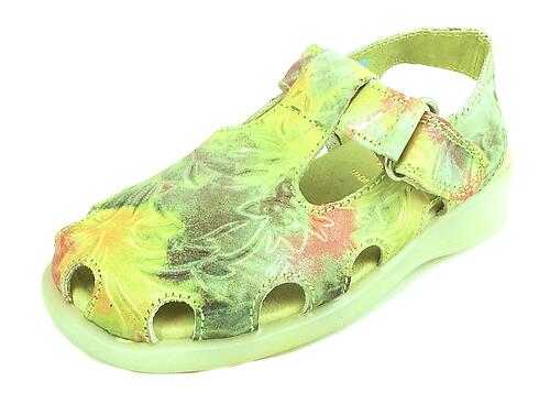 B-6814 - Green Pink Sandals - Euro 25 Size 8