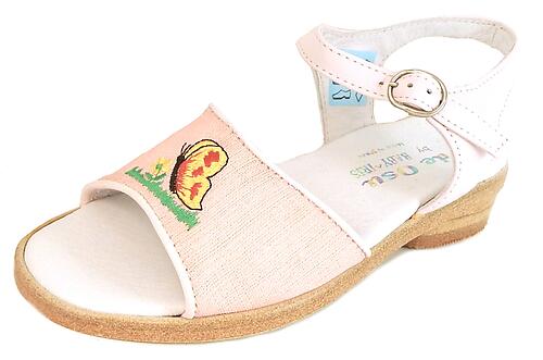 B-7046 - Pink Butterfly Sandal - Euro 28 Size 10.5