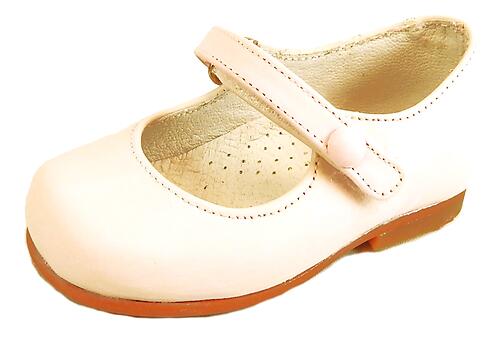 P-2550 - Pink Button Shoes - European 19 Size 4