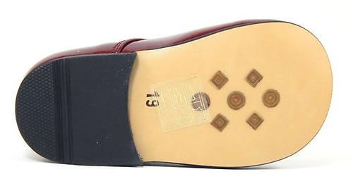 K-5327 - Burgundy Patent Button Shoes